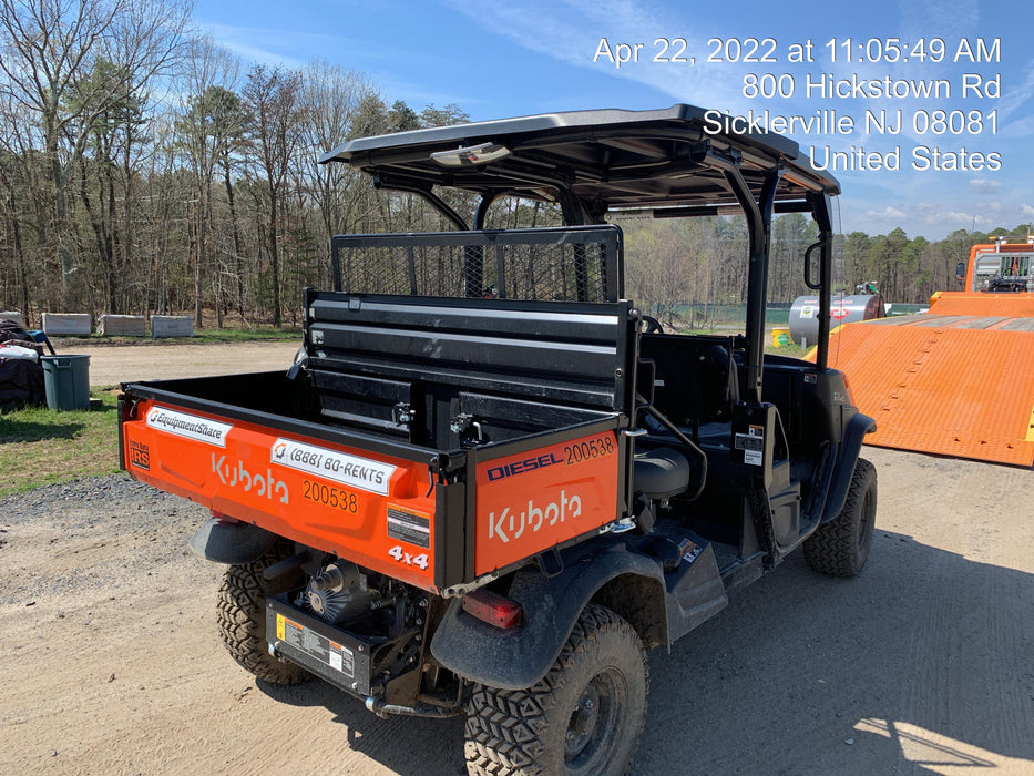 2022 Kubota RTV-X1140W-H Plastic Canopy, Windshield Acrylic Clear, LED Strobe Light, Wire Harness Kit, Back up Alarm