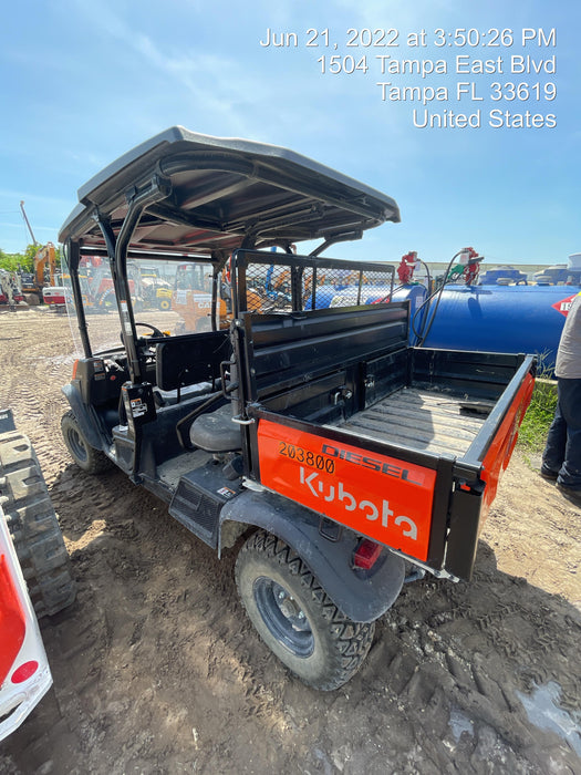 2022 Kubota RTV-X1140W-H Plastic Canopy, Windshield Acrylic Clear, LED Strobe Light, Wire Harness Kit, Back up Alarm