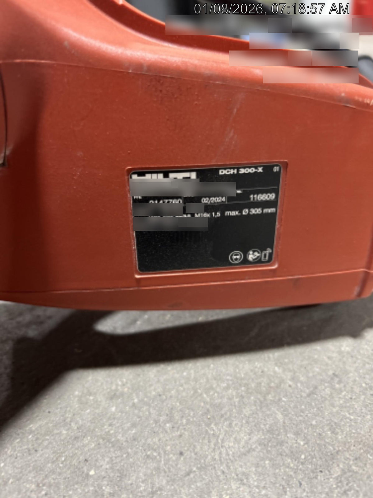 2024 HILTI DCH 300-X
