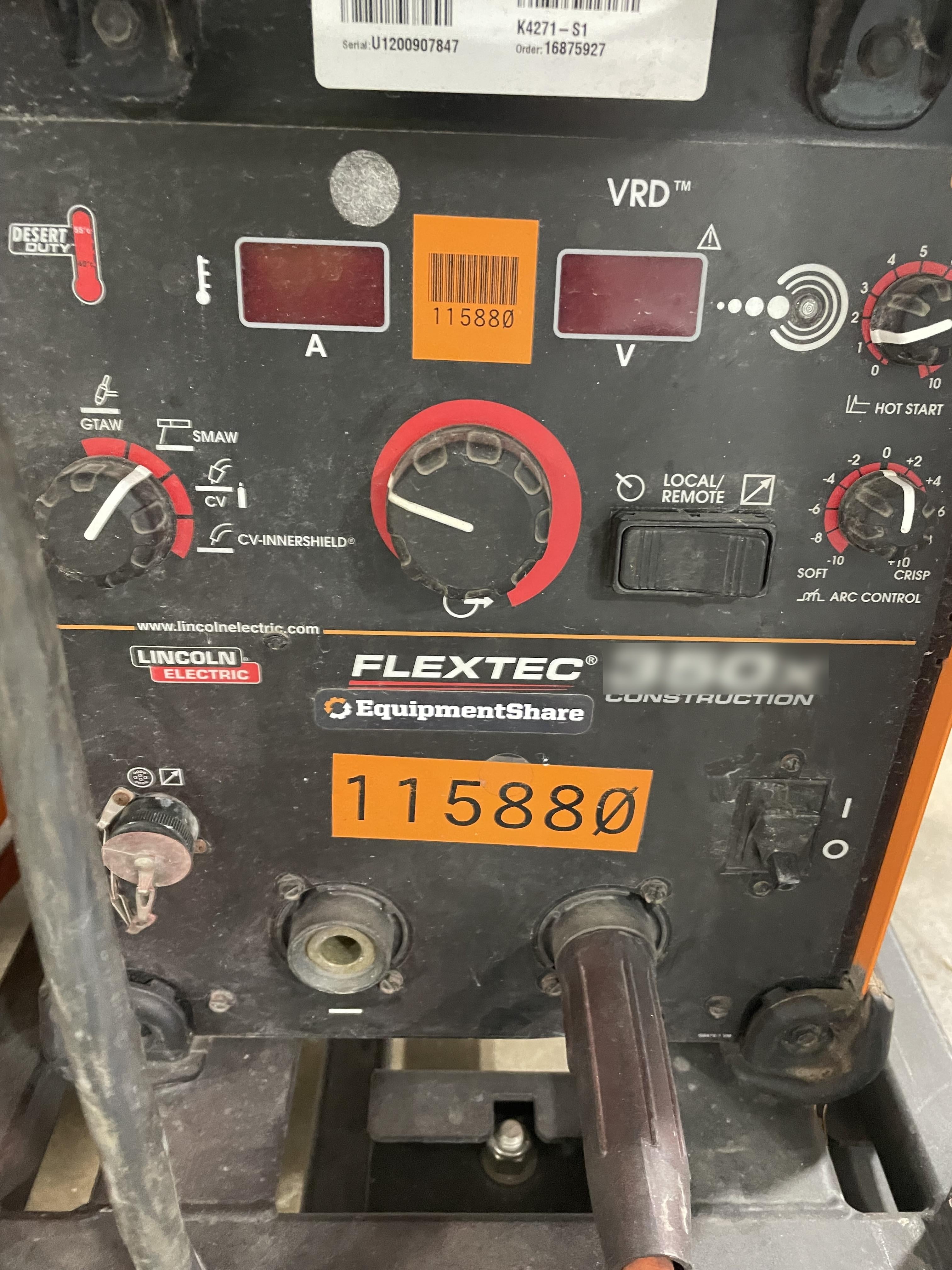 2020 LINCOLN ELECTRIC FLEXTEC 350X