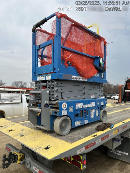 2020 Genie GS-1930 Solid Non Marking Tires, Beacon, Folding rails with half height swing gate