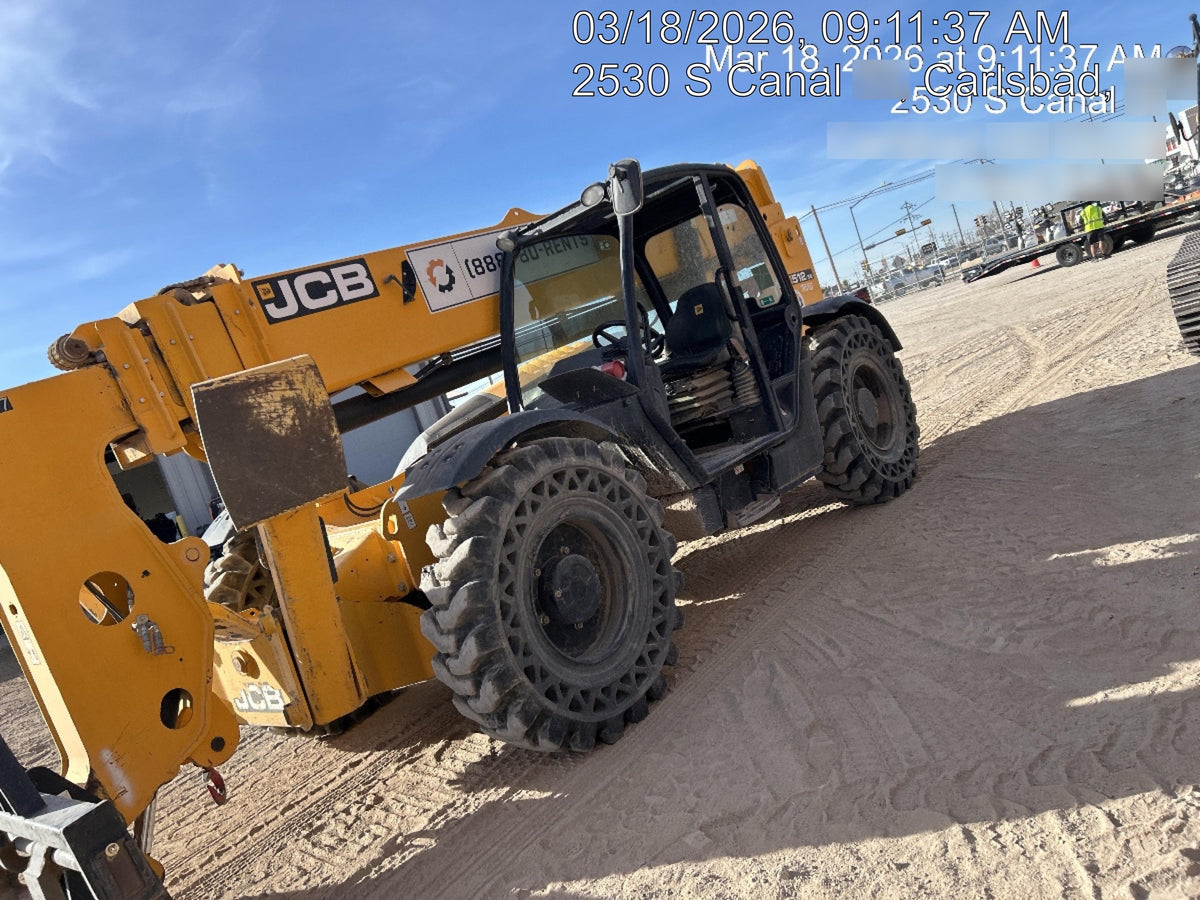 2020 JCB 512-56 Canopy, 74Hp, Solid Tires, Work Lights, Beacon, Aux Hydraulics, Back up Alarm, Lifting Eye, ES Decals