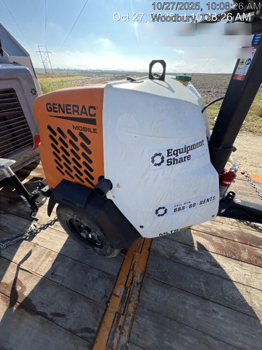 2024 Generac MLT2 Diesel, Flex Switch 120V Input, Powerzone Controller, 
(4) 320W LED Lights, 4kW Generator, 39.9 Gal Fuel Tank, 2" Ball, T3