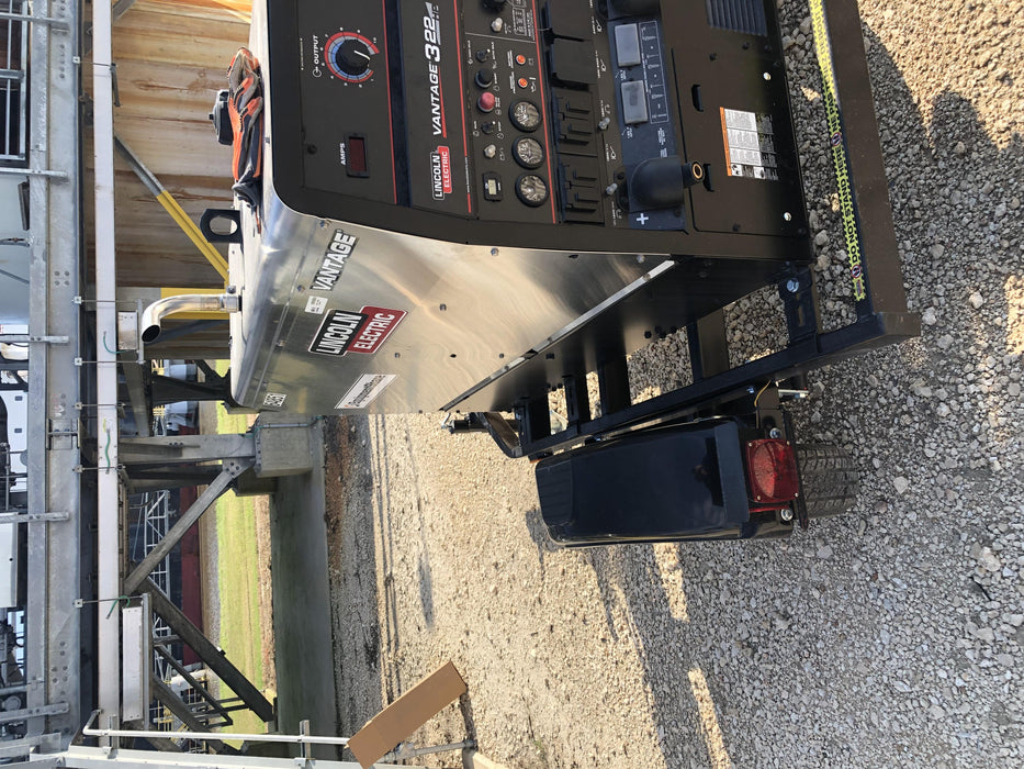 2020 Lincoln Electric Vantage 322 Welder Ready-Pak 3, w/ GPS & Decals (includes trailer, cable rack, fender light kit)