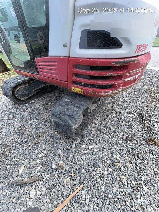 2020 Takeuchi TB290C Cab/Heat/Air, Rubber Tracks, Manual TAG QC
