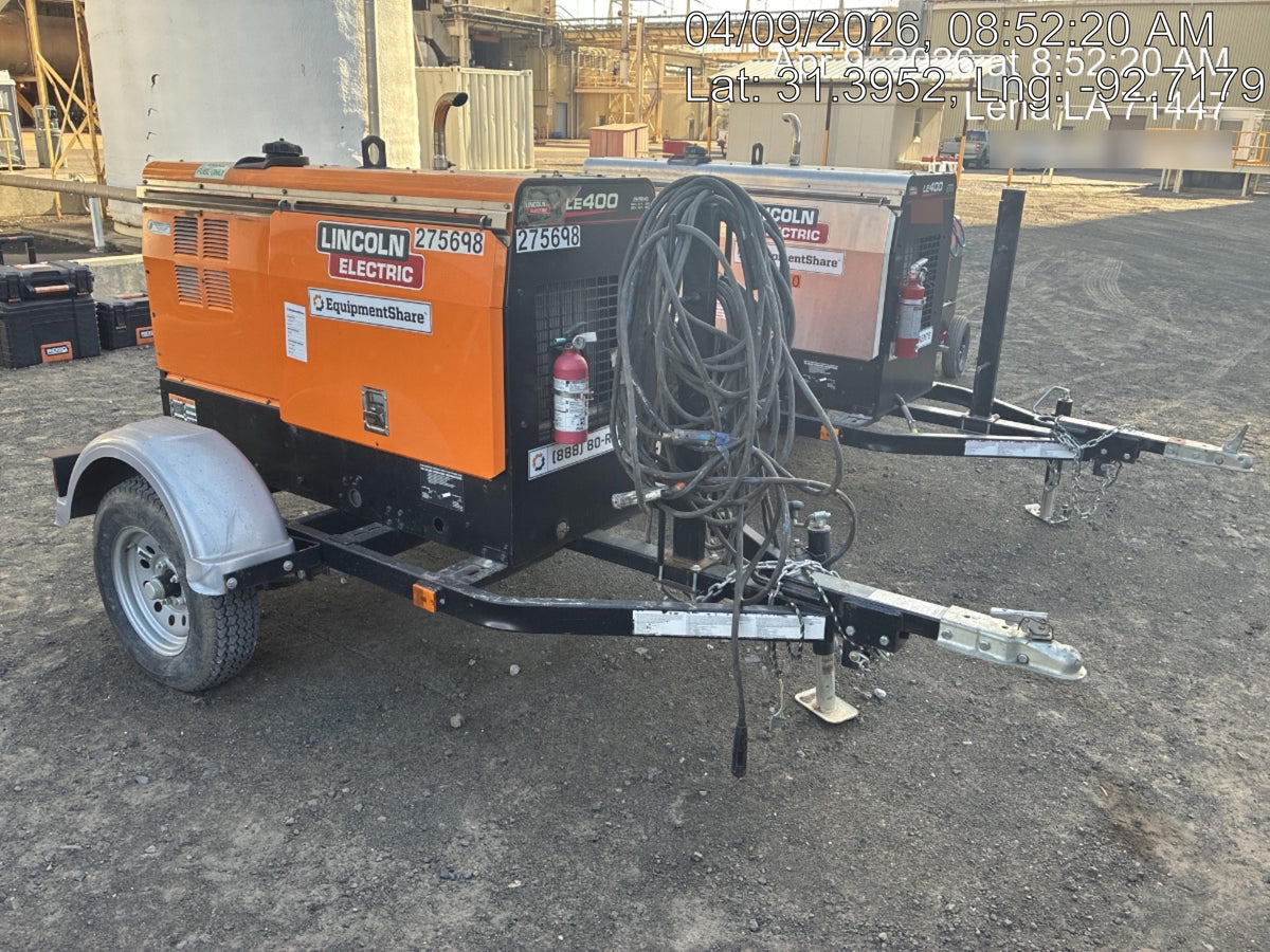 2022 Lincoln Electric LE400 Kubota V1505, Trlr, Cable Rack, Light Kit, ES Decals, T3