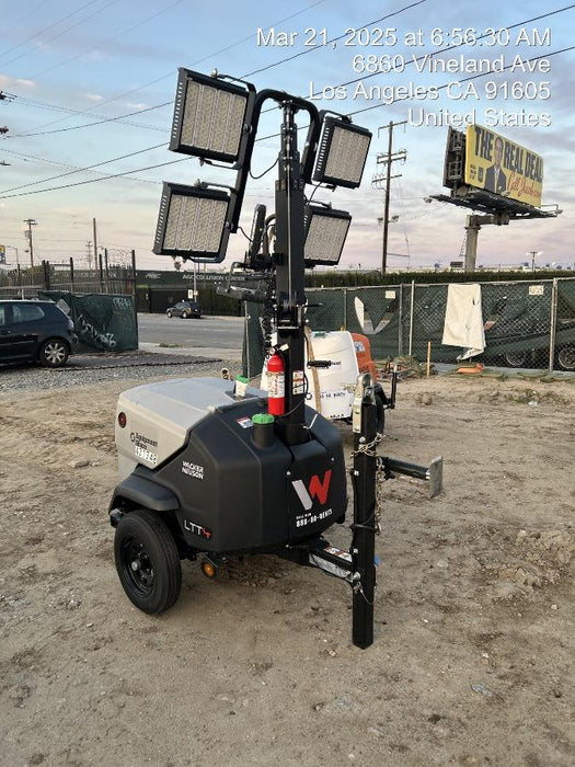 2024 Wacker Neuson LTT4 Diesel, Kohler KDW702, Deep Sea Controller, Auto Start, LED 320W, Bypass Outlet, T3