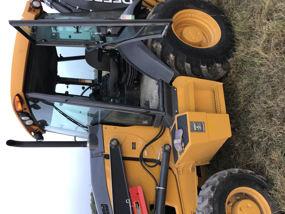 2020 John Deere 310LEP Cab/Heat/Air, 4WD, Standard Stick, Pilot Controls, 2 Way Hydraulics, TAG Manual QC