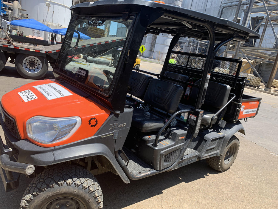 2019 Kubota RTV-X1140W-H 4wd Utility Cart, LED Strobe, Windshield Tempered Glass, Plastic Canopy, Wire Harness Kit, Backup Alarm