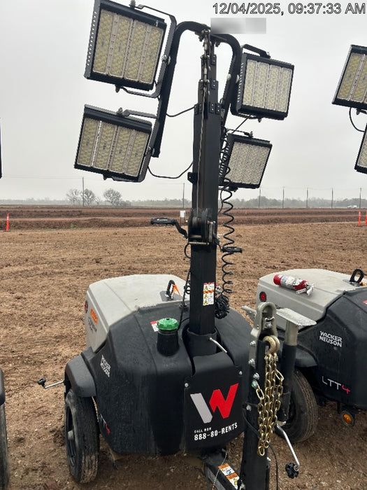 2024 Wacker Neuson LTT4 Diesel, Kohler KDW702, Deep Sea Controller, Auto Start, LED 320W, Bypass Outlet, T3