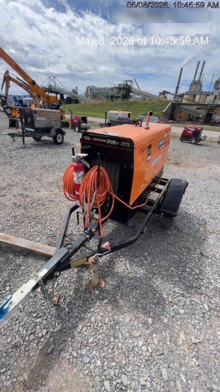 2021 Lincoln Electric Vantage 322 Vantage 322 Ready Pak 3 w/ Decals, ORANGE (includes trailer, cable rack, fender light kit) NO Telematics