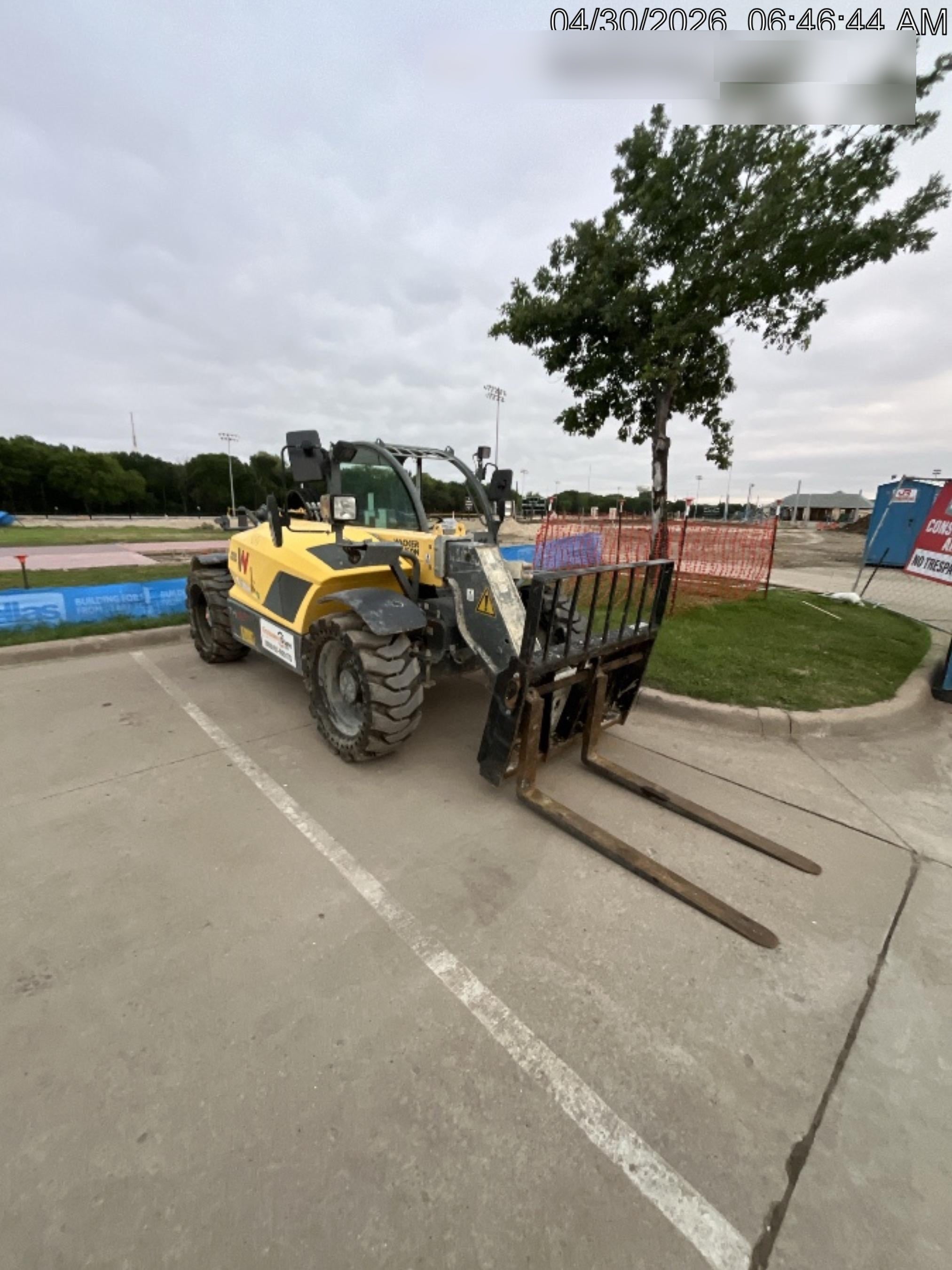 2018 Wacker Neuson TH627 Wacker Neuson TH627 Telehandler w/Canopy, Solid Tires, 48" Carriage and Forks