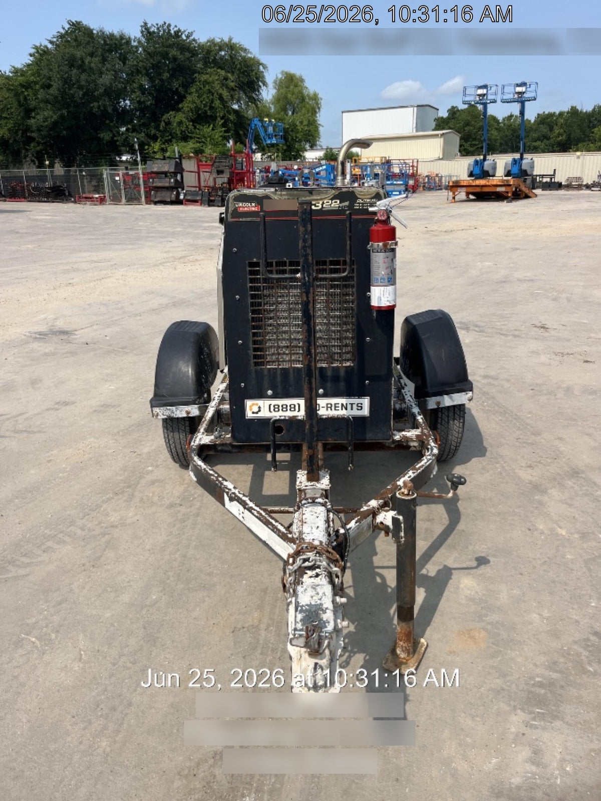 2019 Lincoln Electric Vantage 322 Lincoln Vantage 322 Welder w/Trailer, Light Kit, Cable Rack