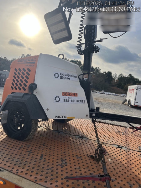 2023 Generac MLT2 Diesel, Flex Switch 120V Input, Powerzone Controller, 
(4) 320W LED Lights, 4kW Generator, 39.9 Gal Fuel Tank, 2" Ball, T3