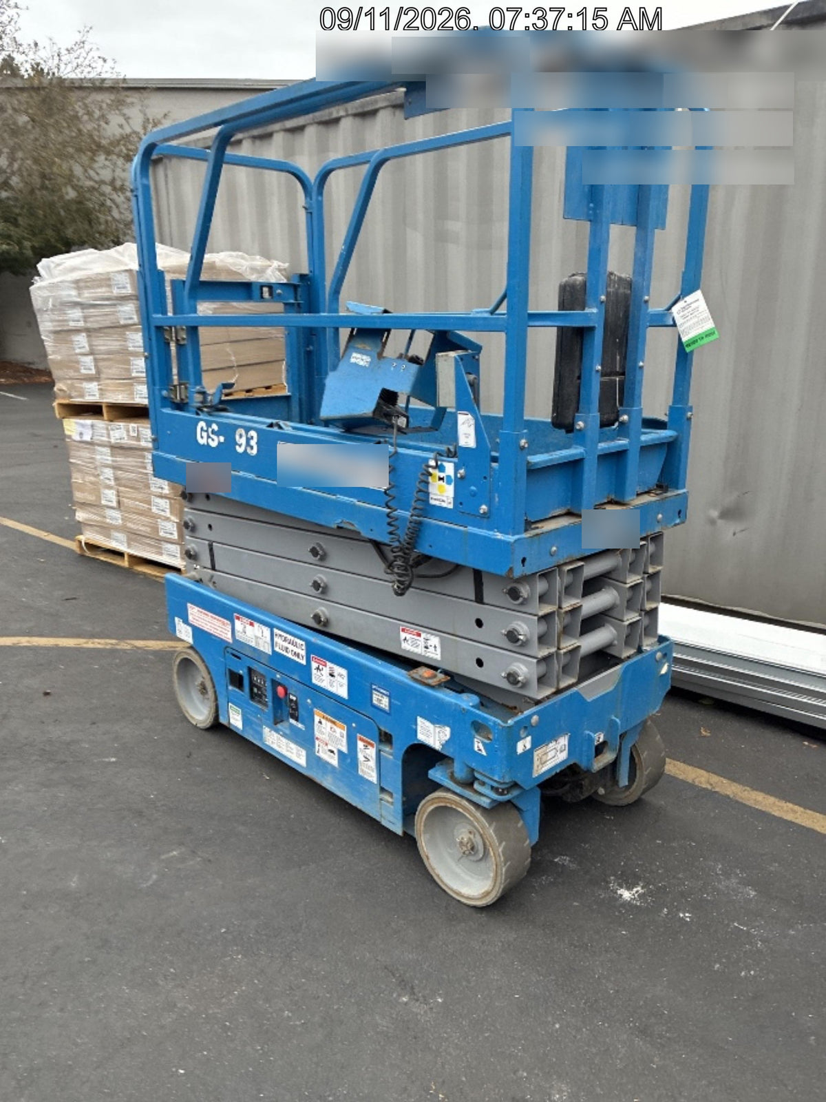 2019 Genie GS-1930 Half Height Swing Gate, 800W Inverter