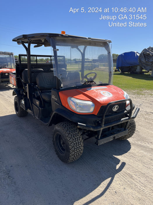2021 Kubota RTV-X1140W-H Plastic Canopy, Windshield Acrylic Clear, LED Strobe Light, Wire Harness Kit, Back up Alarm