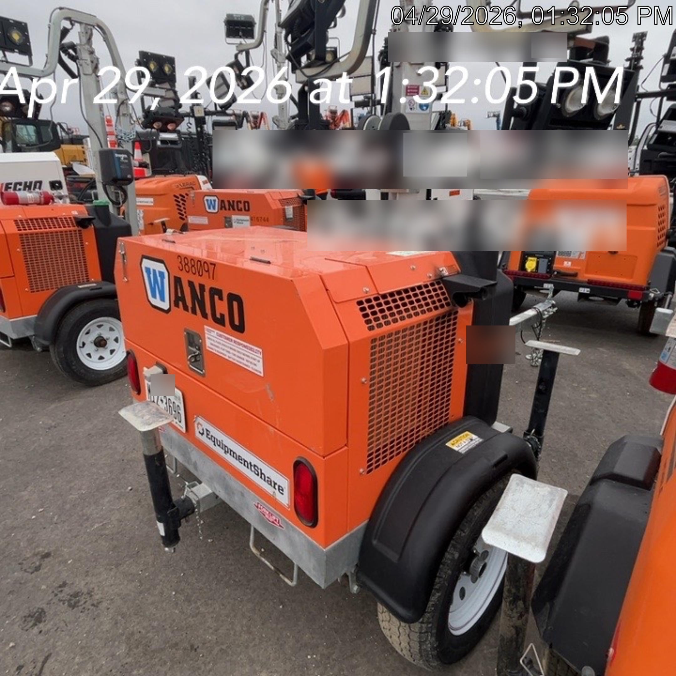 2024 Wanco WLTT-4MM4K Diesel, Deep Sea Controller, Shore Power Plug, Auto Start, (4) 350W LED Floodlights, 4kW Generator, 60 Gal Fuel Tank, 2" Ball, T3