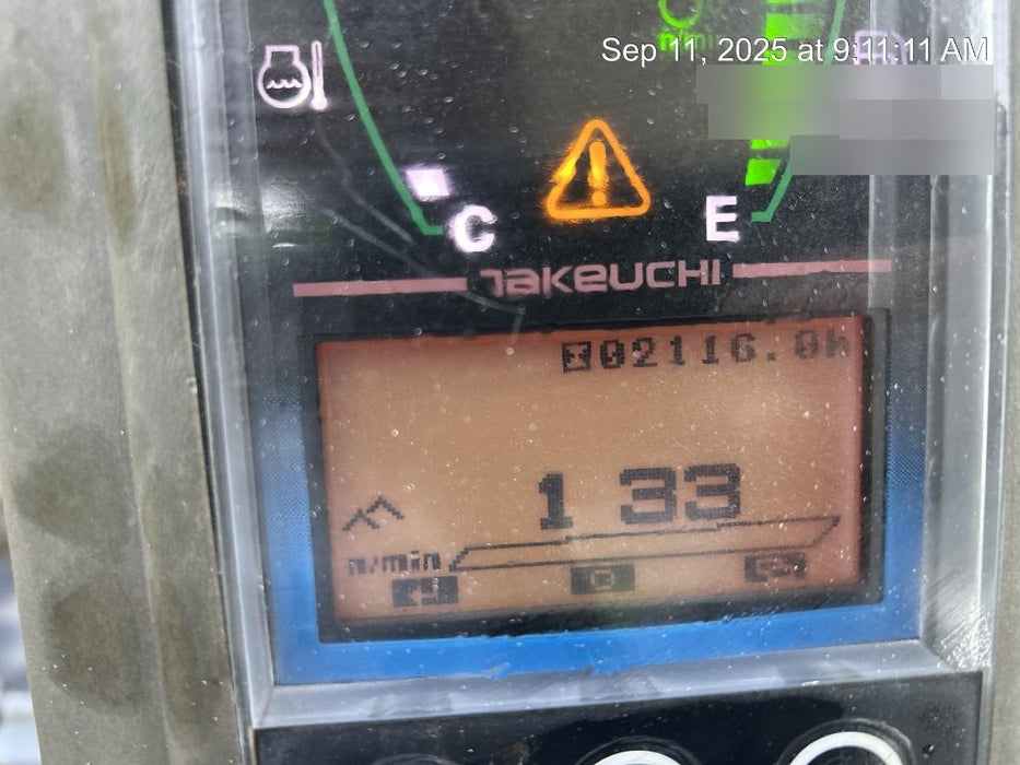 2019 Takeuchi TB260 Canopy, Standard Blade, Auxiliary hydraulics Manual QC, Hydraulic thumb, 12" ,18", 24" Bucket