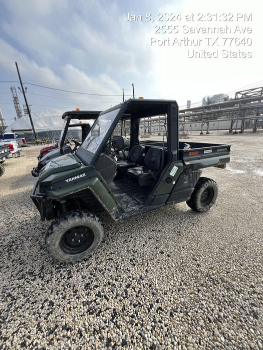 2021 Yanmar YU1000 Canopy, Steel Wheel, Poly WindShield, Beacon, Backup Alarm