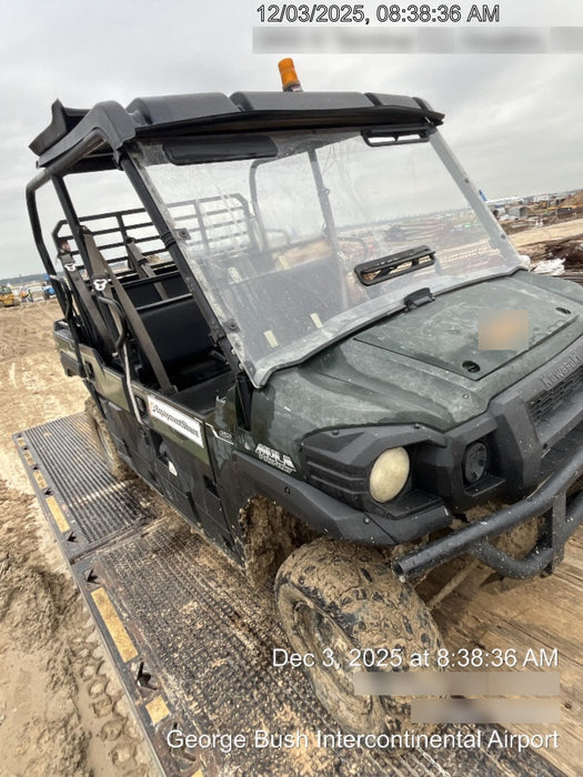 Kawasaki Mule PRO-DXT Standard Options, Backup Alarm, Beacon, Plastic Hard Top, Poly Windshield, Horn Kit