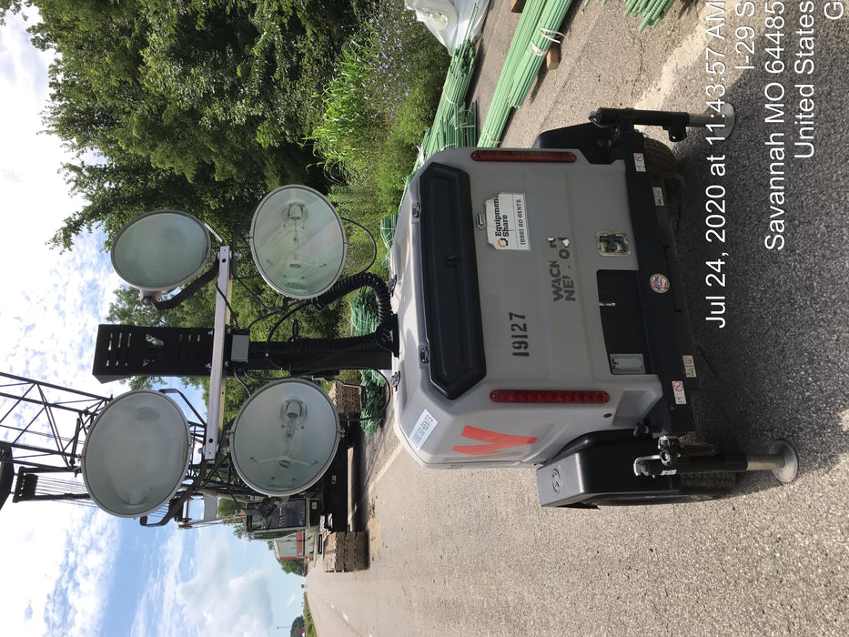 2018 Wacker Neuson LTV6L-MH Wacker Neuson LTV6L Mobile Light Tower w/Fuel Level Sensor Installed