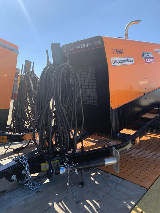 2021 Lincoln Electric Vantage 322 Vantage 322 Ready Pak 3 w/ Decals, ORANGE (includes trailer, cable rack, fender light kit) NO Telematics