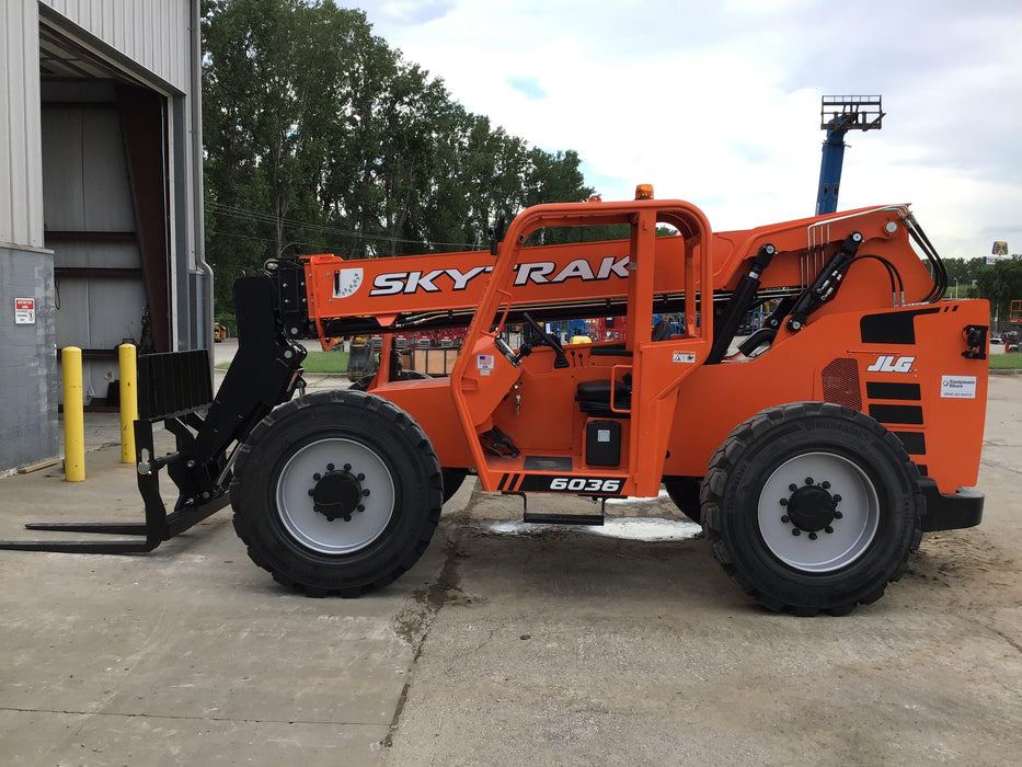 2019 Skytrak 6036 Canopy, Solid Tires, LED Work Lights, Beacon w/50" Carriage, 48" Pallet Forks