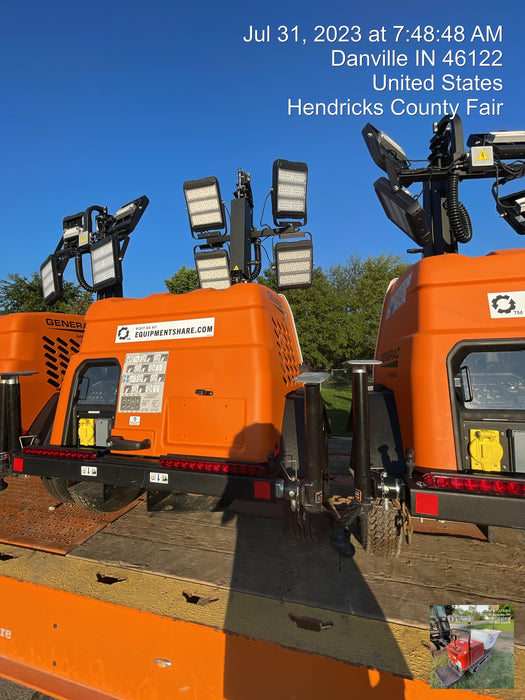 2023 Generac MLT2 Diesel, Flex Switch 120V Input, Powerzone Controller, (4) 320W LED Lights, 4kW Generator, 39.9 Gal Fuel Tank, 2" Ball, T3