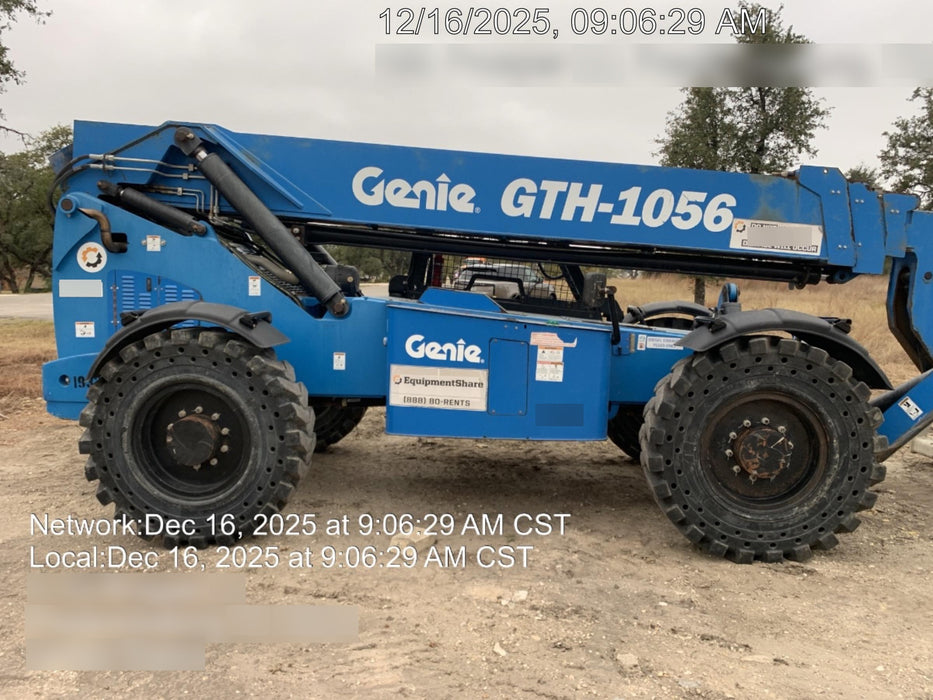 2018 Genie GTH-1056 Genie GTH-1056 w/ROPS, Work Lights, Solid Tires, RH Cab Mesh, Beacon, 60" Carriage and Forks