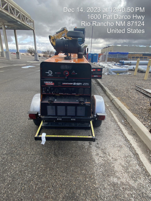 2022 Lincoln Electric Vantage 549X Crosslink Technology, Trailer Mounted, ES Decals, T3
