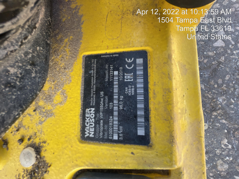 2020 WACKER NEUSON WP1550AW