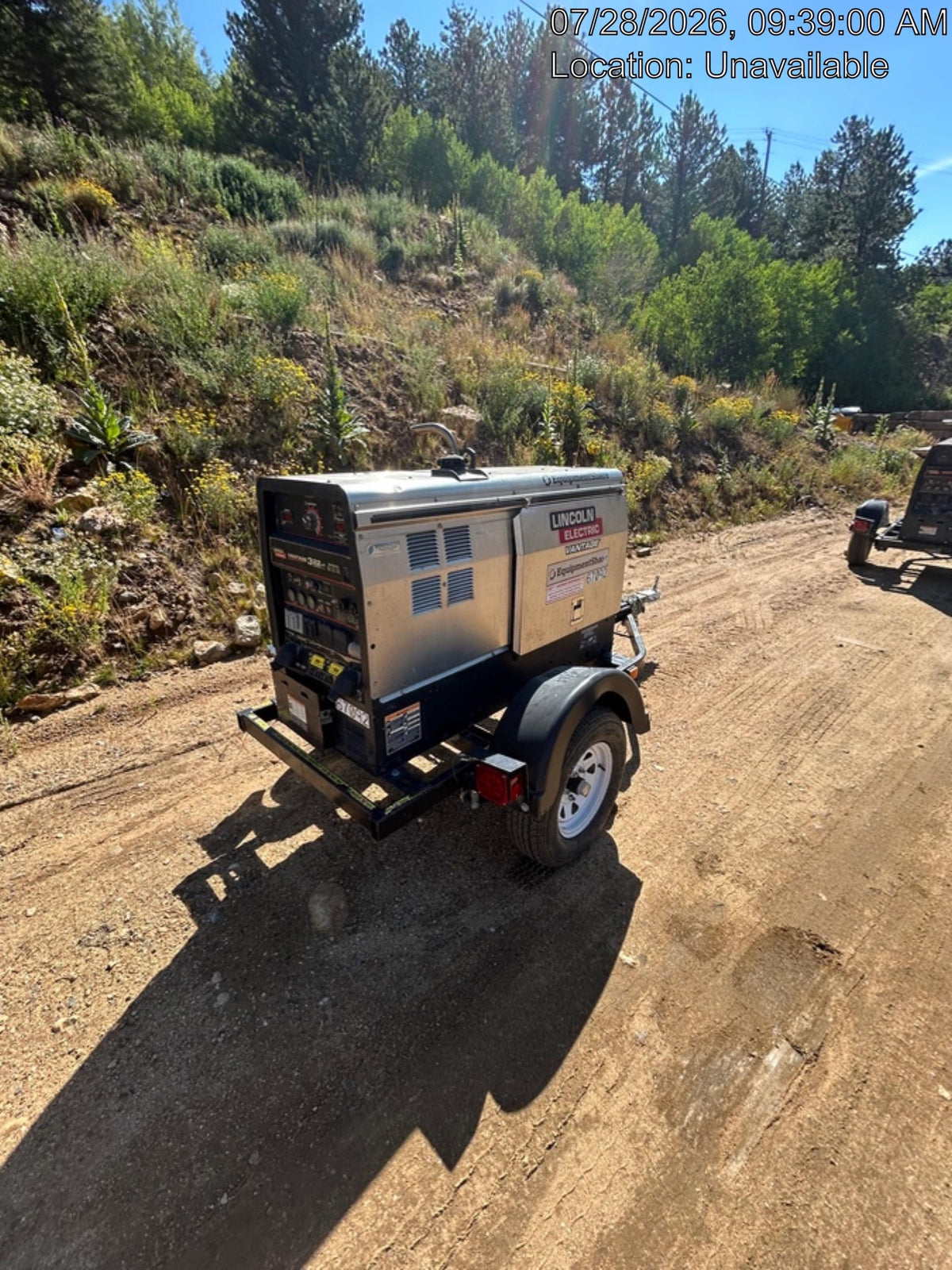 2020 Lincoln Electric Vantage 322 Welder Ready-Pak 3, Two wheel trailer, Fender and Light kit, Cable Rack