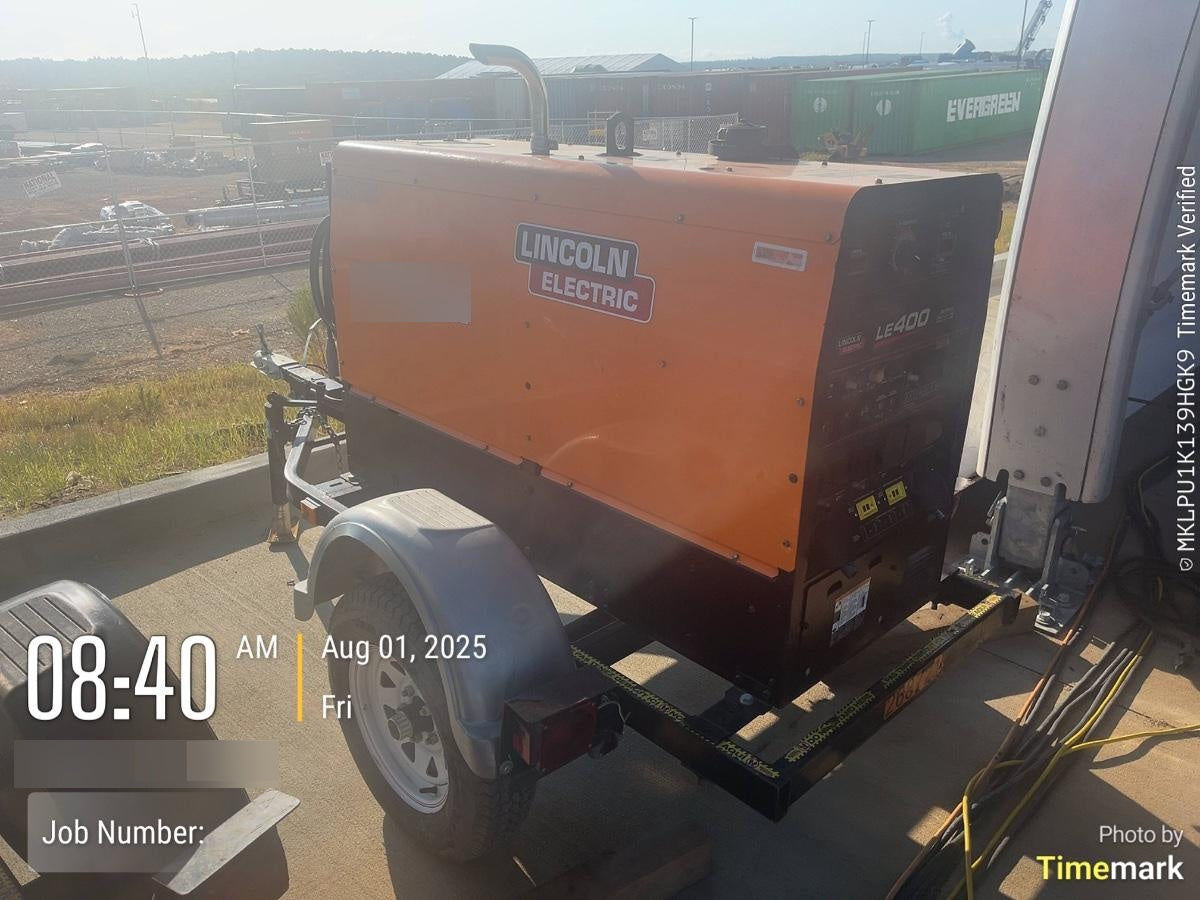 2022 Lincoln Electric LE400 Kubota V1505, Trlr, Cable Rack, Light Kit, ES Decals, T3
