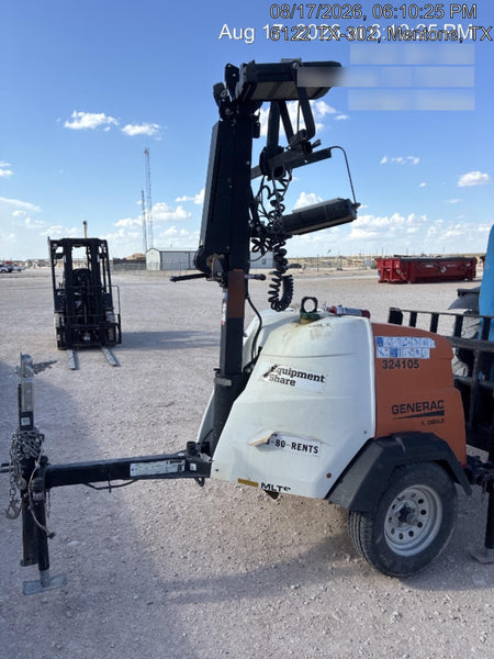 2023 Generac MLT2 Diesel, Flex Switch 120V Input, Powerzone Controller, (4) 320W LED Lights, 4kW Generator, 39.9 Gal Fuel Tank, 2" Ball, T3