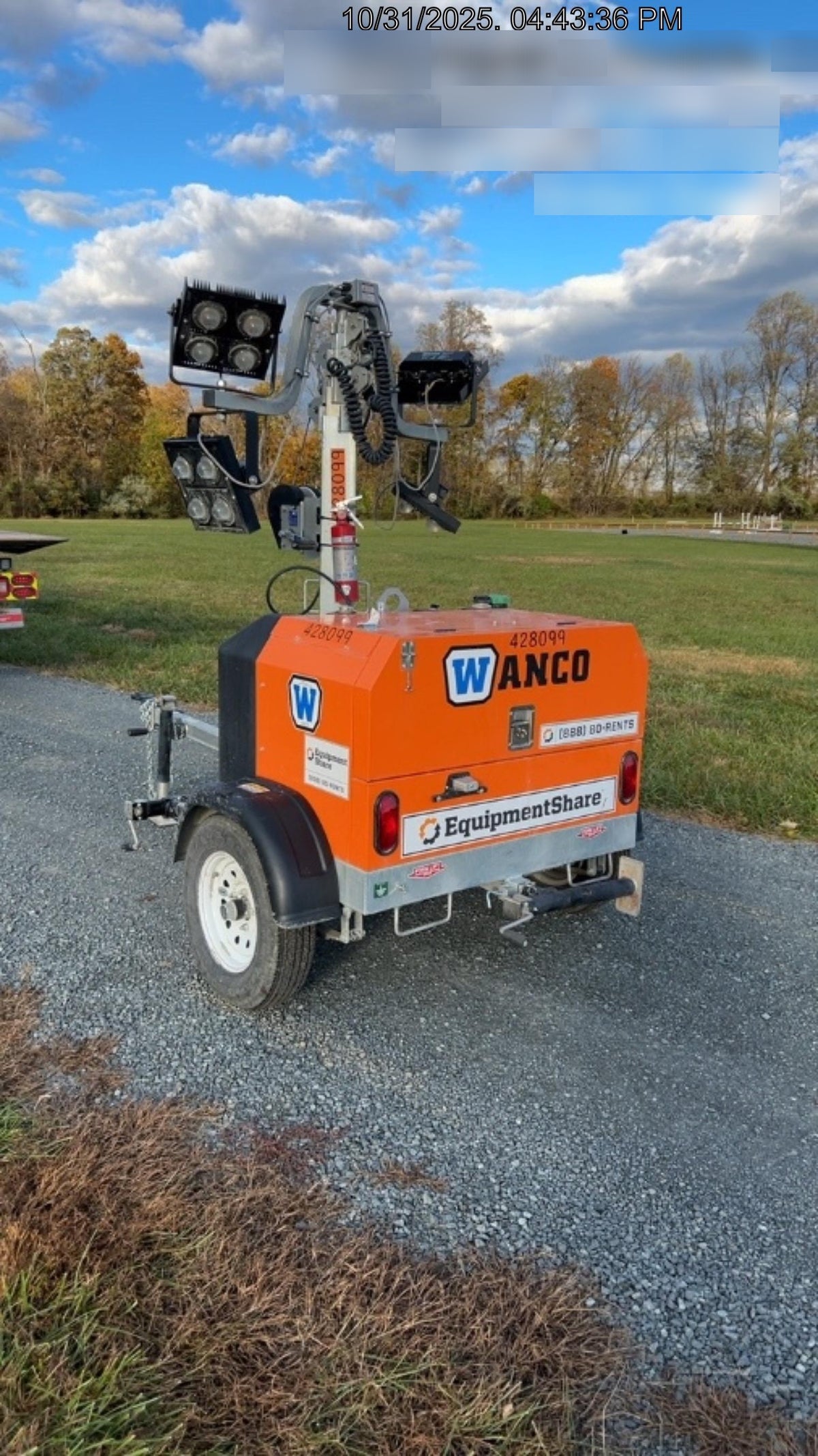 2024 Wanco WLTT-4MM4K Diesel, Deep Sea Controller, Shore Power Plug, Auto Start, (4) 350W LED Floodlights, 4kW Generator, 60 Gal Fuel Tank, 2" Ball, T3