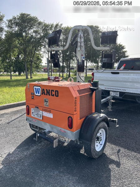 2024 Wanco WLTT-4MM4K Diesel, Deep Sea Controller, Shore Power Plug, Auto Start, (4) 350W LED Floodlights, 4kW Generator, 60 Gal Fuel Tank, 2" Ball, T3