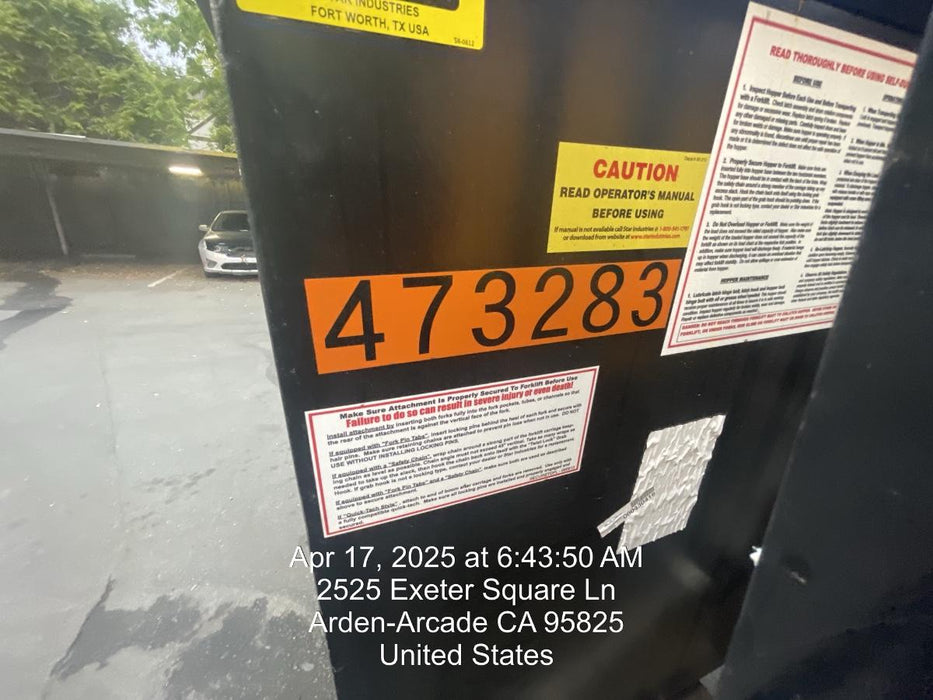 2024 STAR INDUSTRIES M-1820 - Self-Dump Hopper