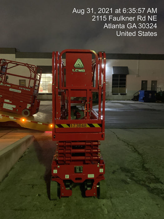 2021 Lgmg AS1932E Electric Drive, Solid Non Marking Tires, Dual Beacons