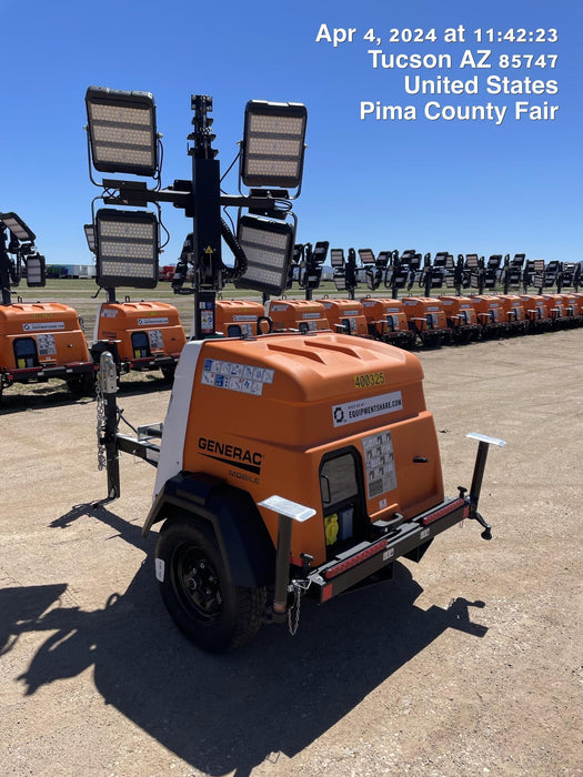 2024 Generac MLT2 Diesel, Flex Switch 120V Input, Powerzone Controller, 
(4) 320W LED Lights, 4kW Generator, 39.9 Gal Fuel Tank, 2" Ball, T3