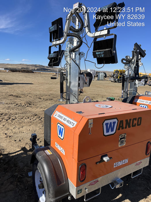 2024 Wanco WLTT-4MM4K Diesel, Deep Sea Controller, Shore Power Plug, Auto Start, (4) 350W LED Floodlights, 4kW Generator, 60 Gal Fuel Tank, 2" Ball, T3