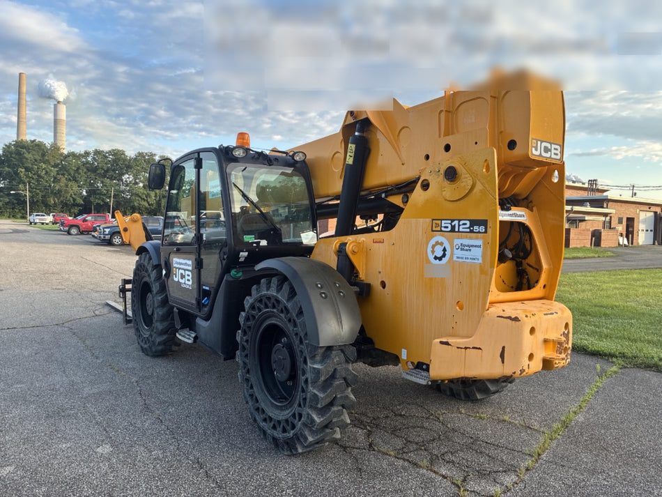 2020 JCB 512-56 Cab/Heat/Air, 109Hp, Solid Tires, Work Lights, Beacon, Aux Hydraulics, Back up Alarm, Lifting Eye, ES Decals