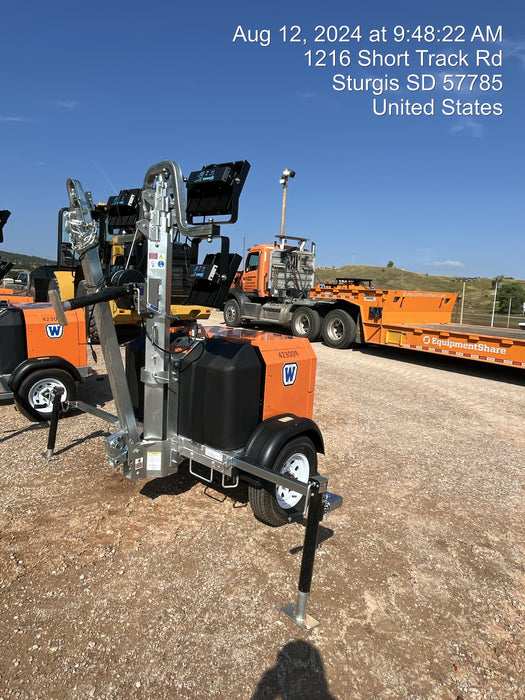 2024 Wanco WLTT-4MM4K Diesel, Deep Sea Controller, Shore Power Plug, Auto Start, (4) 350W LED Floodlights, 4kW Generator, 60 Gal Fuel Tank, 2" Ball, T3