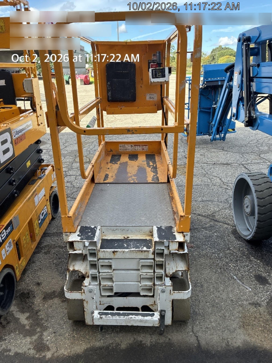 Custom Equipment HB-1430 <ul>
 <li>Hy-Brid Scissor Lift</li>
  <li>Platform capacity up to 670 lbs.</li>
  <li>Working height up to 20 ft</li>
  <li>Weighs under 1,700 lbs.</li>
  <li>Non-marking wheels </li>
</ul>