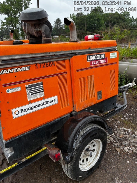 2021 Lincoln Electric Vantage 549X Ready Pak 3, ORANGE (includes trailer, cable rack, fender light kit)