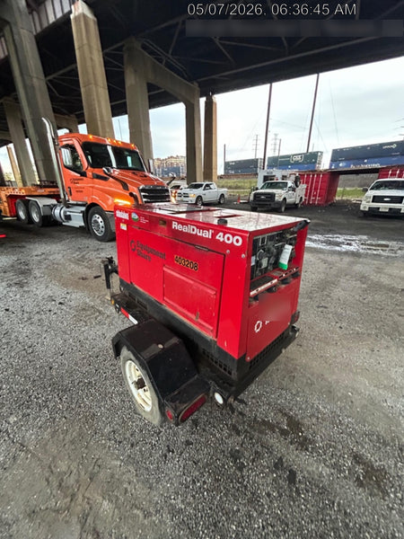 2024 Shindaiwa DGW400MDL Kubota D902 Engine, 23 HP, Dual Op Welder, Wire, Arc, Droop Stick, Tig, and CC Stick Functionality, Simulphase, 3 Phase and 1 Phase Gen Output, Single Axle NB Trlr, Slr Trckl Chrg 12V 12W, Fire Ext