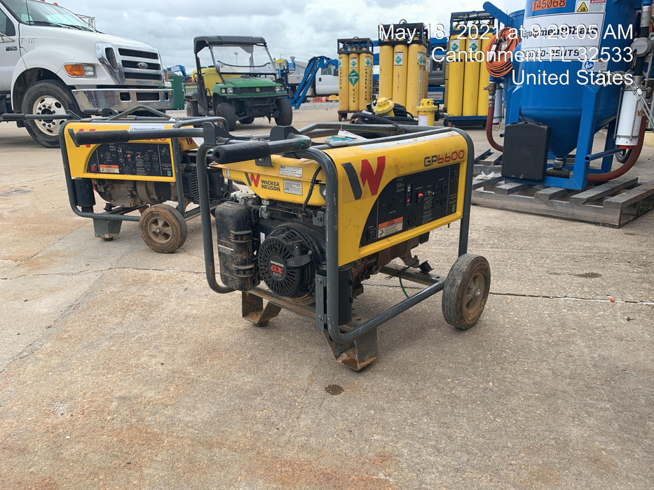 2020 Wacker Neuson GP6600A GP6600A GENERATOR,EPA, NON-CSA, WHEEL KIT