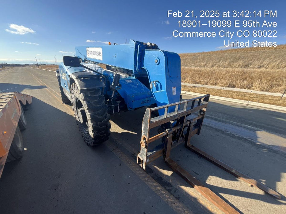 2019 Genie GTH-844 Cab/Heat/AC, Solid RT Tires, LED Work Lights, Beacon 60" QA Carriage, 48" Forks