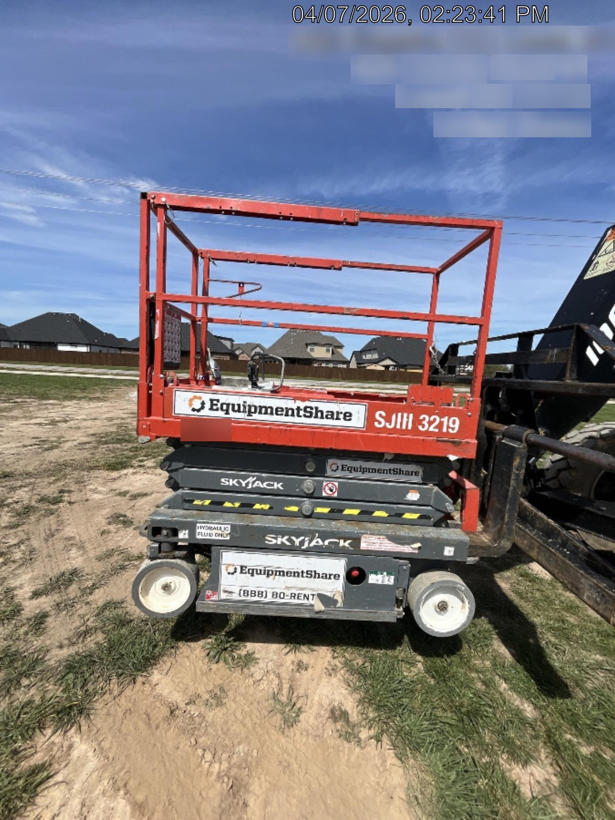 2019 Skyjack SJIII-3219 Standard Options, Trojan Batteries