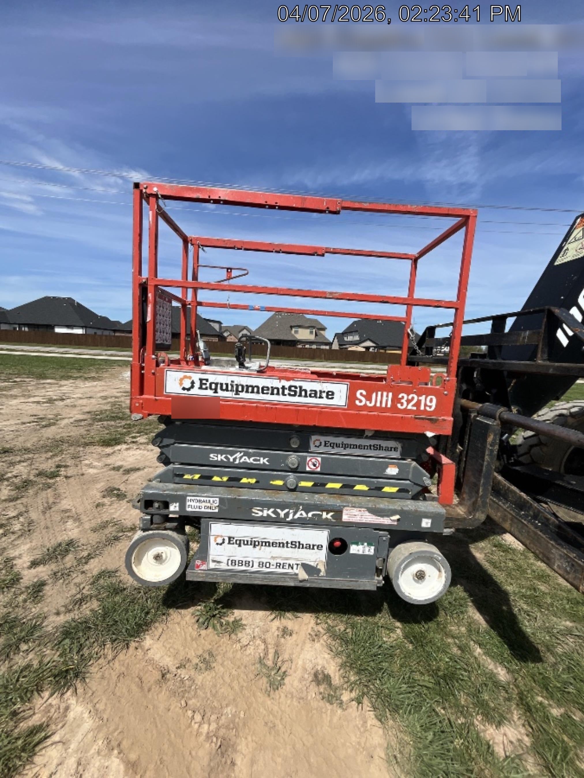 2019 Skyjack SJIII-3219 Standard Options, Trojan Batteries