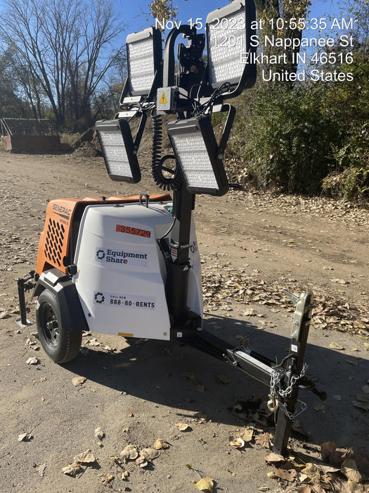 2023 Generac MLT2 Diesel, Flex Switch 120V Input, Powerzone Controller, 
(4) 320W LED Lights, 4kW Generator, 39.9 Gal Fuel Tank, 2" Ball, T3